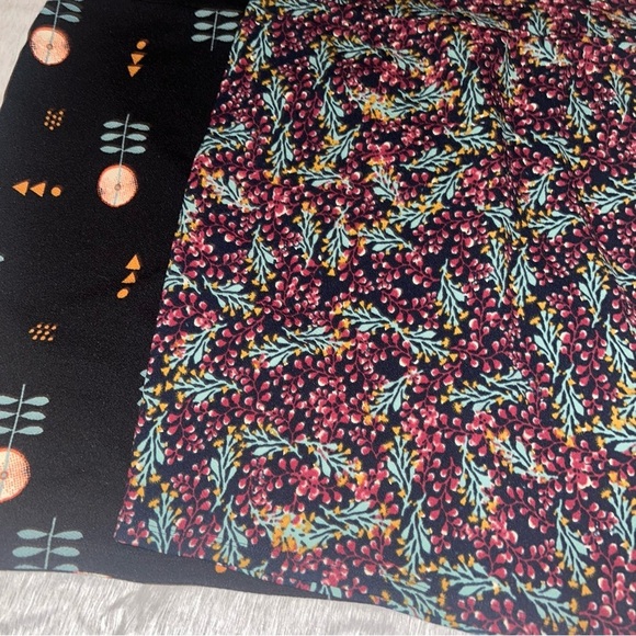 LuLaRoe Multi Color Floral Print Business Casual Pencil Skirt Set Size Small - Picture 4 of 7